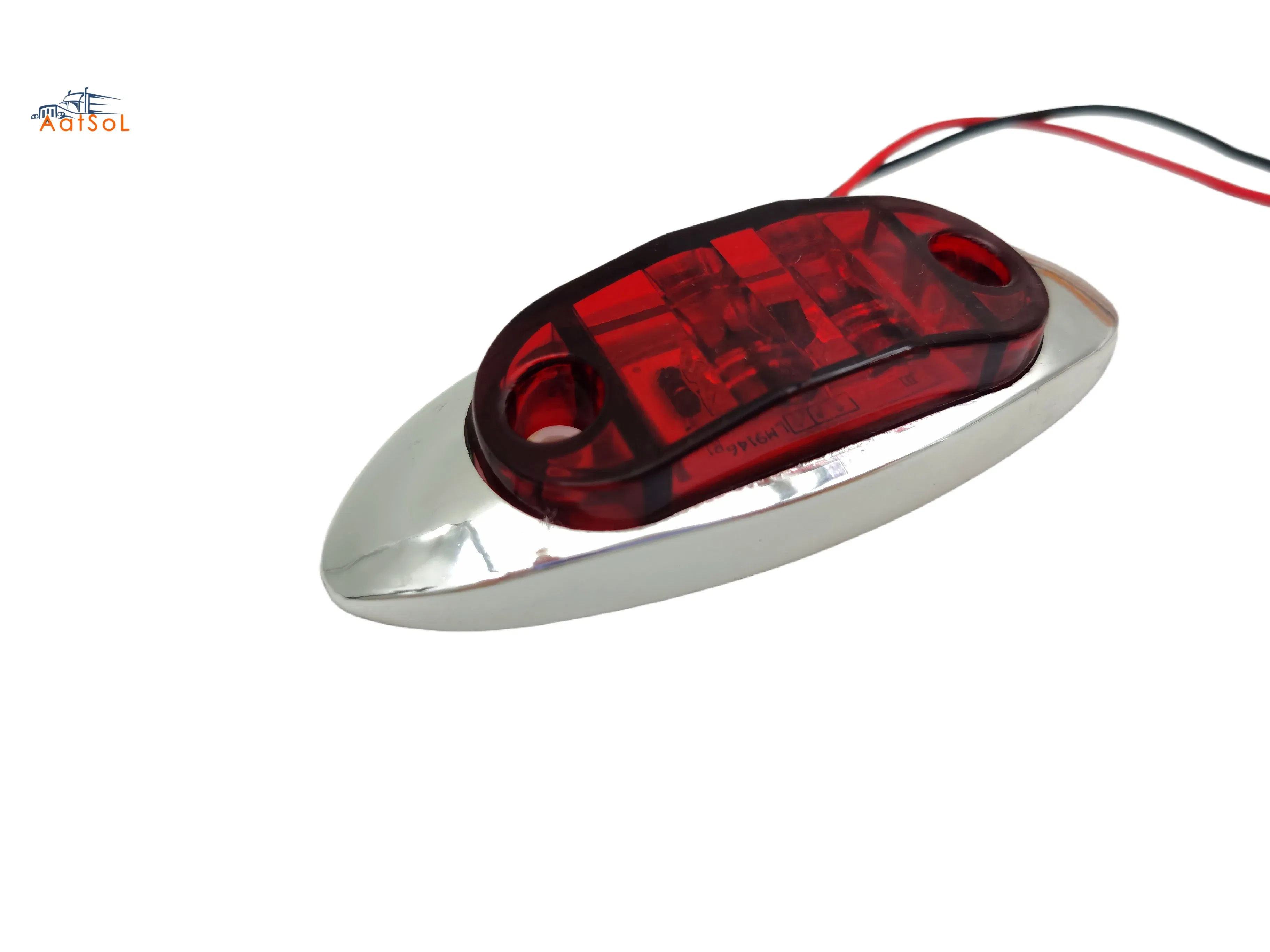 Хромированный боковой габаритный фонарь LED 10-30V IP65