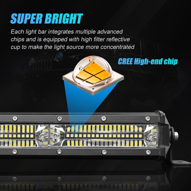 Bkr LED Light Bar Super Bright 50 Inch 4X4 off Road Truck LED Light Bar Smart Single Row Car LED Light Bar