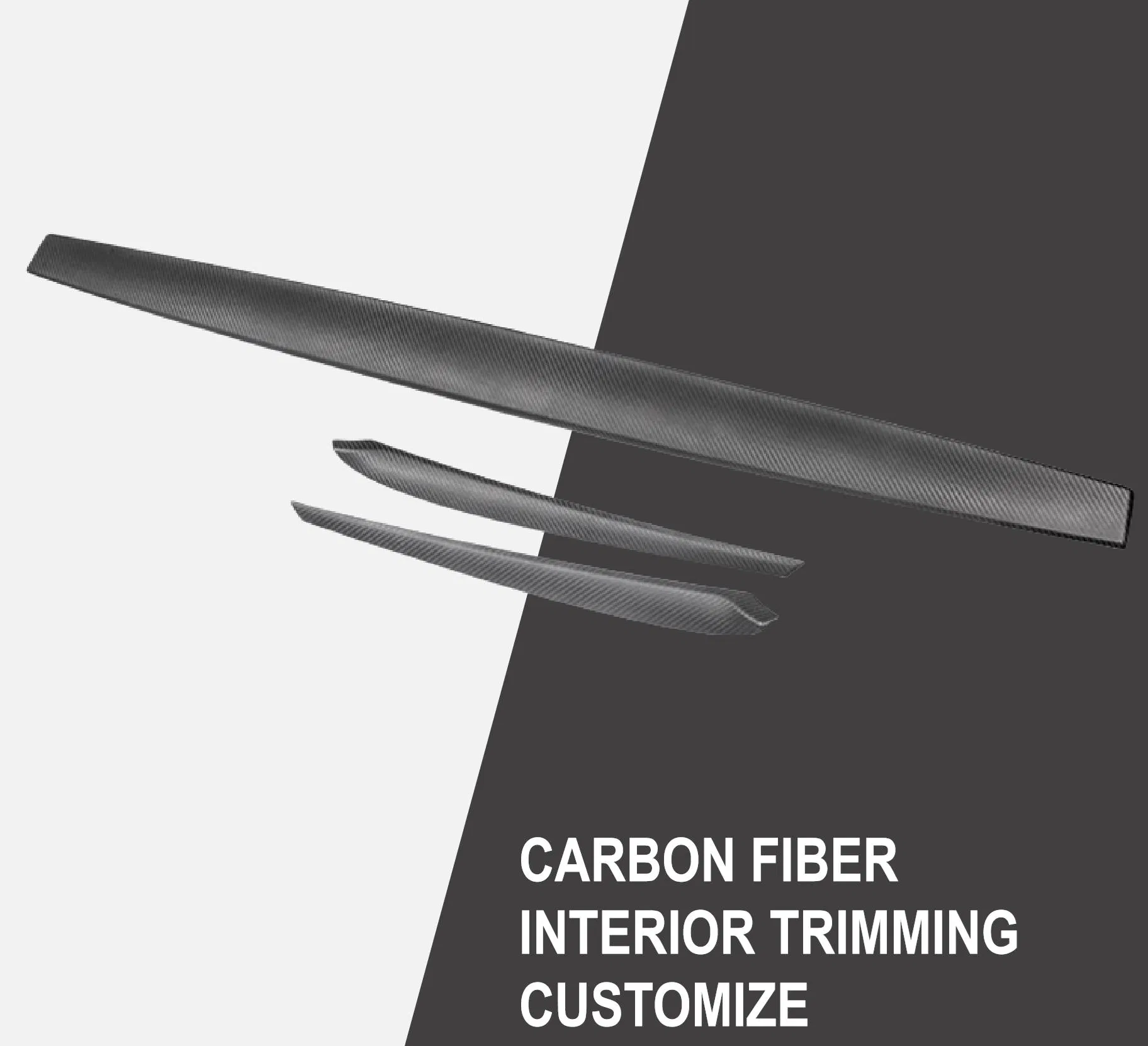 3K Carbon Fiber Car Parts Modifying with Customized Color