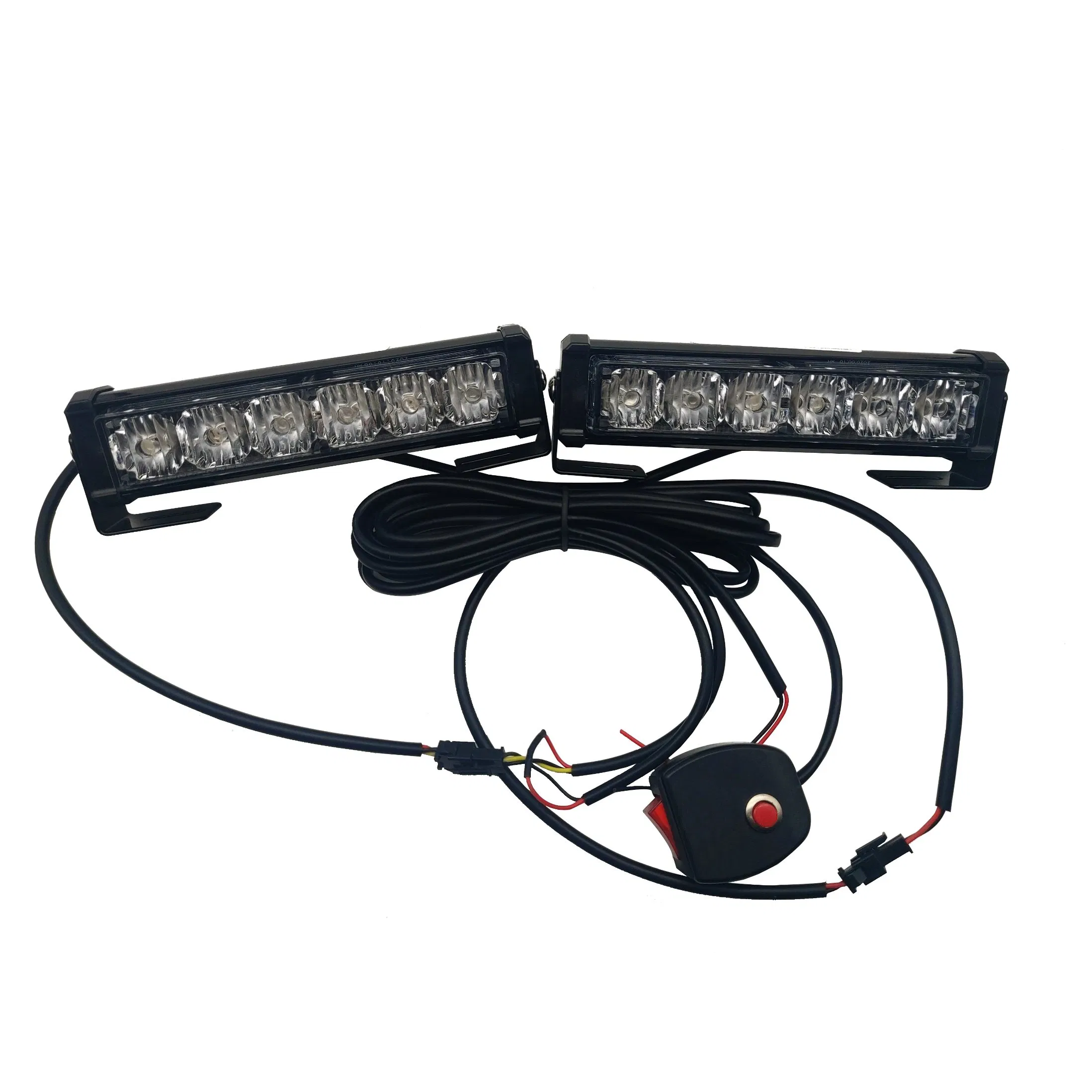 Car Accessories Grille 12V LED Driving Light 12 LEDs Flashing LED Warning Light