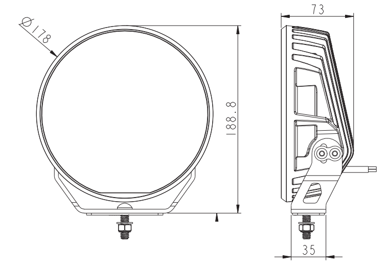 LED прожекторы E-MARK для внедорожников 7 и 9 дюймов