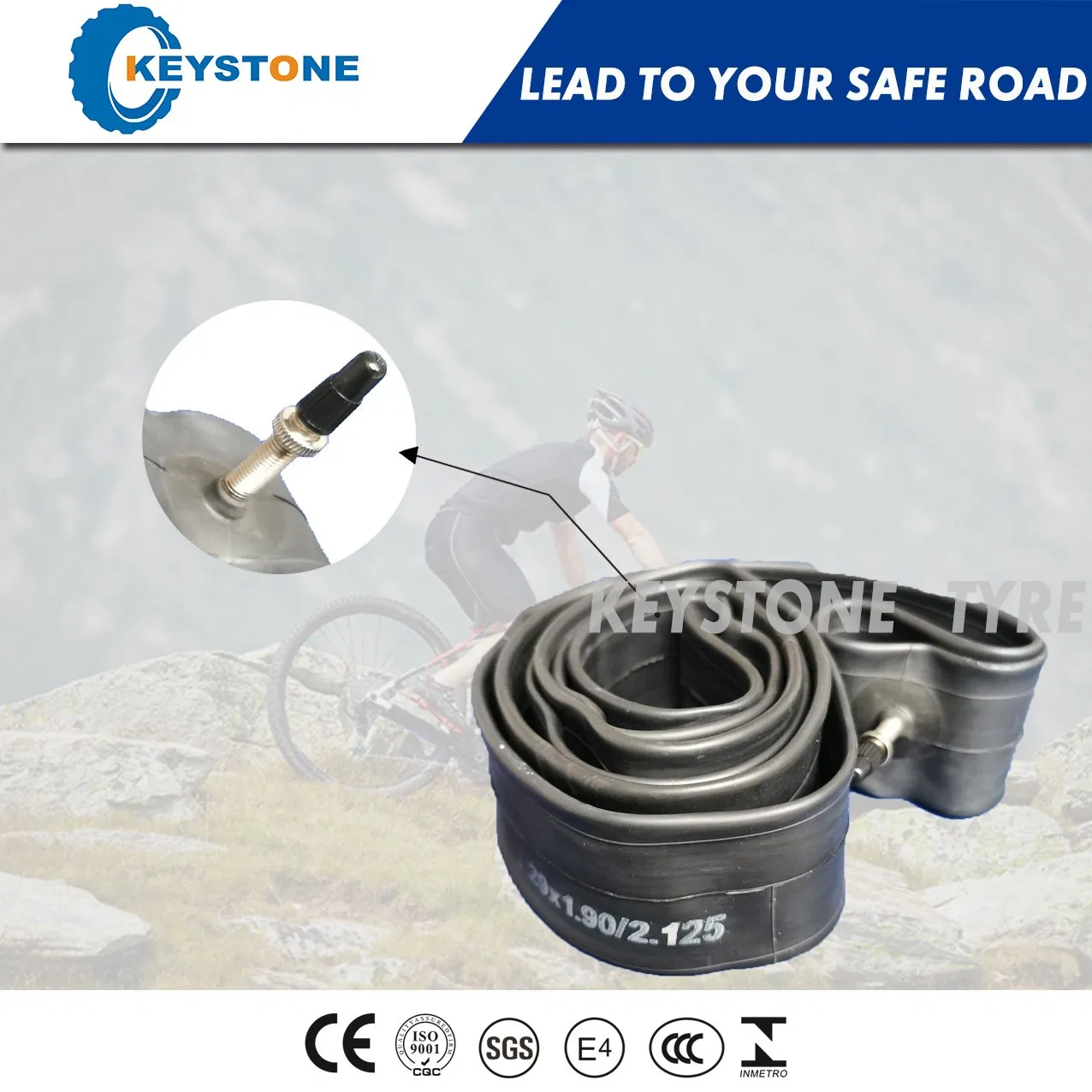 Камера велосипедная бутиловая 24x1.95/2.125