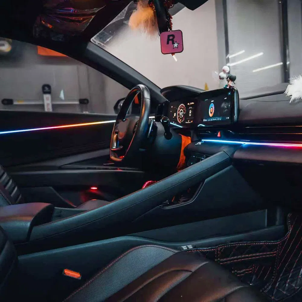 Car LED Strip Lights Full Color RGB Universal Interior Ambient Light Auto Decoration