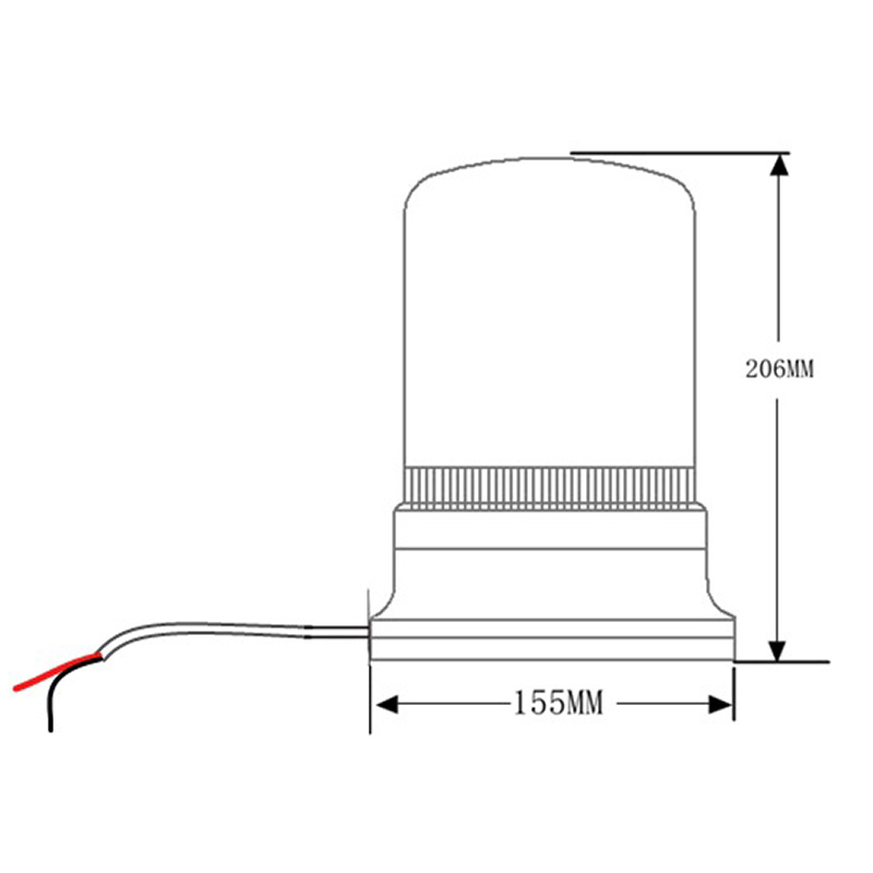 Галогенная стробоскопическая лампа-маяк аварийная 12В-24В