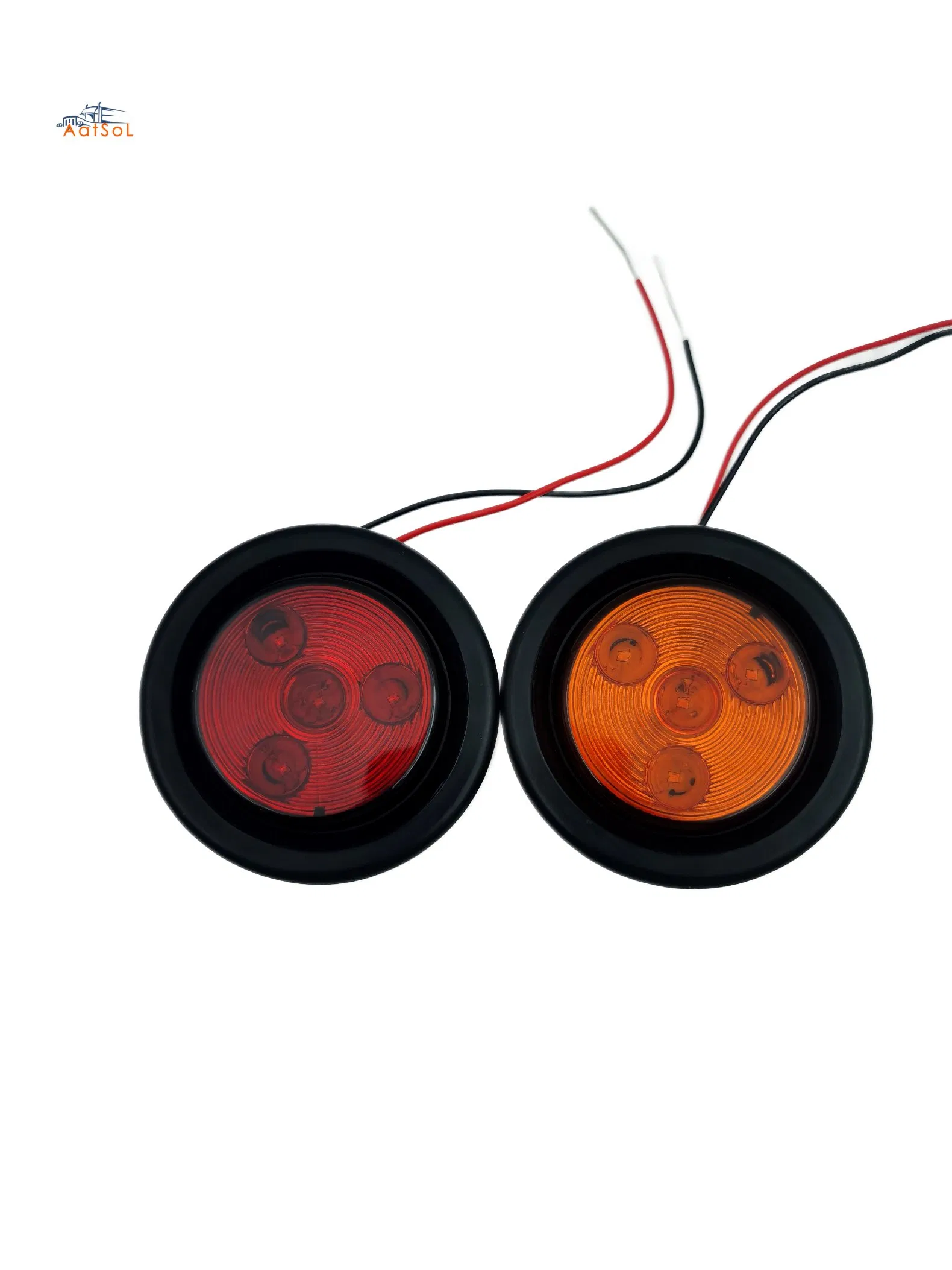 Круглый светодиодный габаритный фонарь 2 дюйма, 10-30В