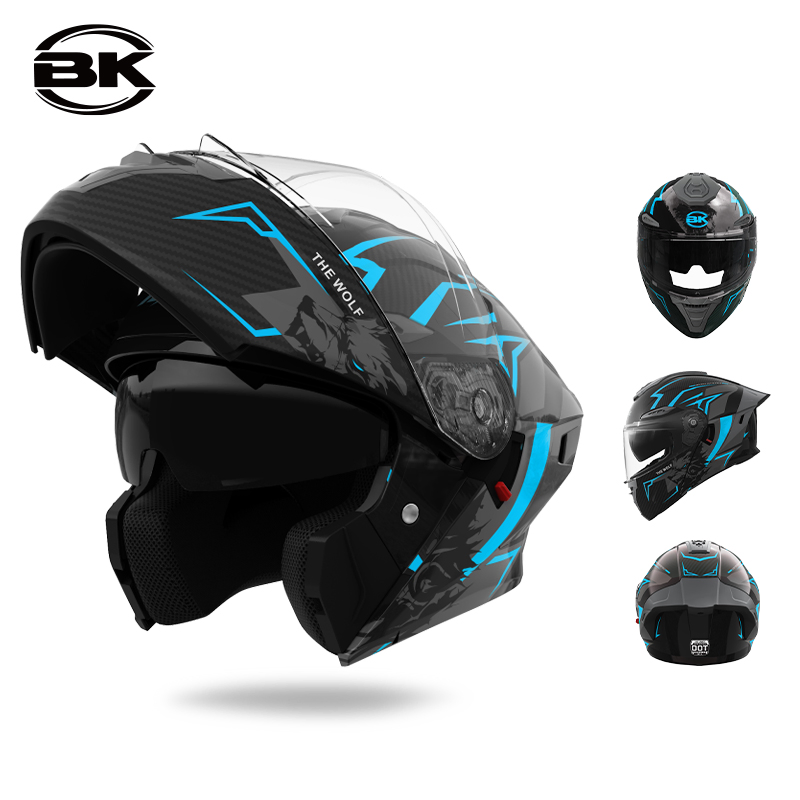 Dual-Function Flip-up ABS Motorcycle Helmet for Ultimate Protection Ventilated Full Face