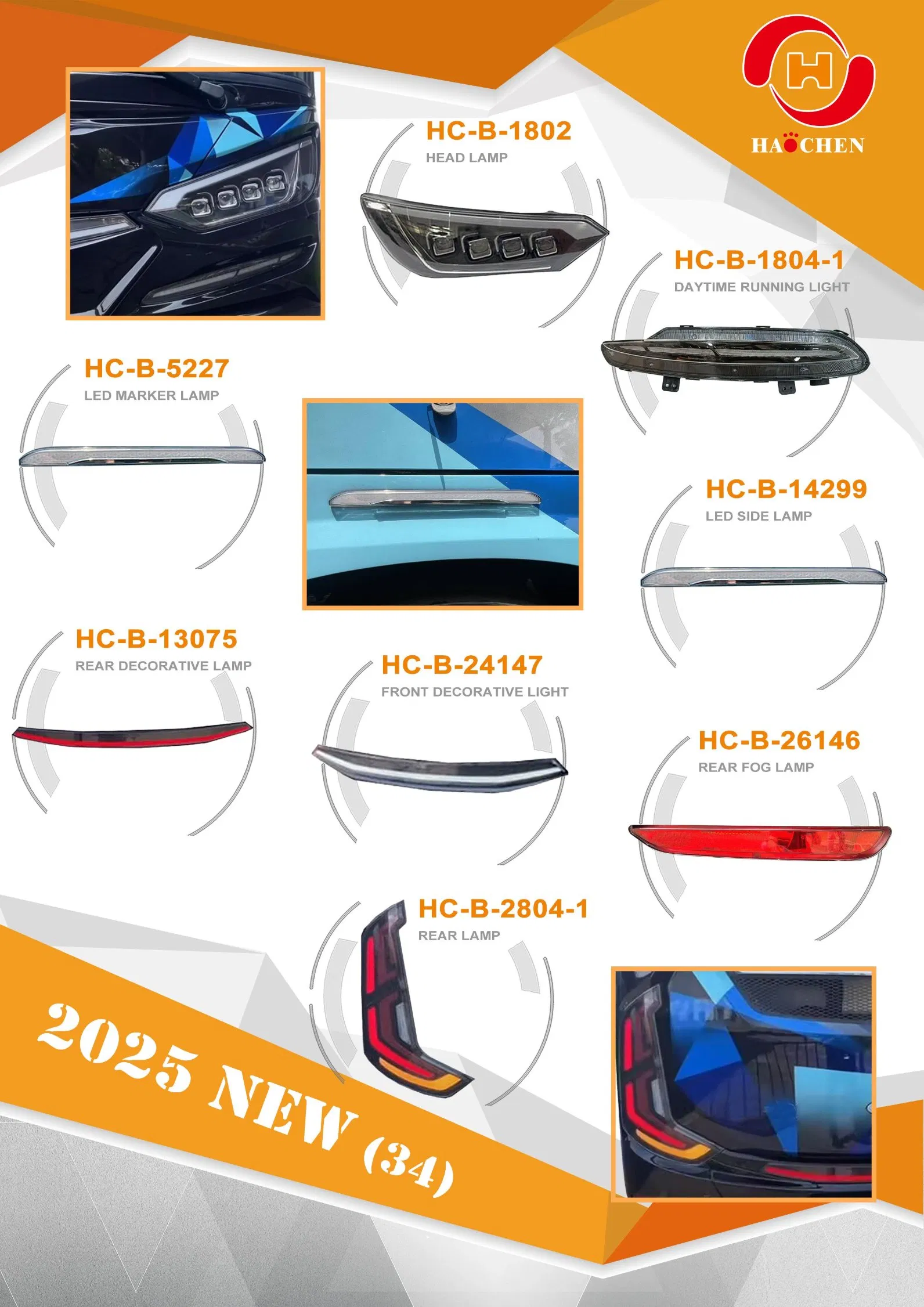 Indonesia Factory Tentrem Bus Parts Head Lamp Rear Fog Light Lock Mirror