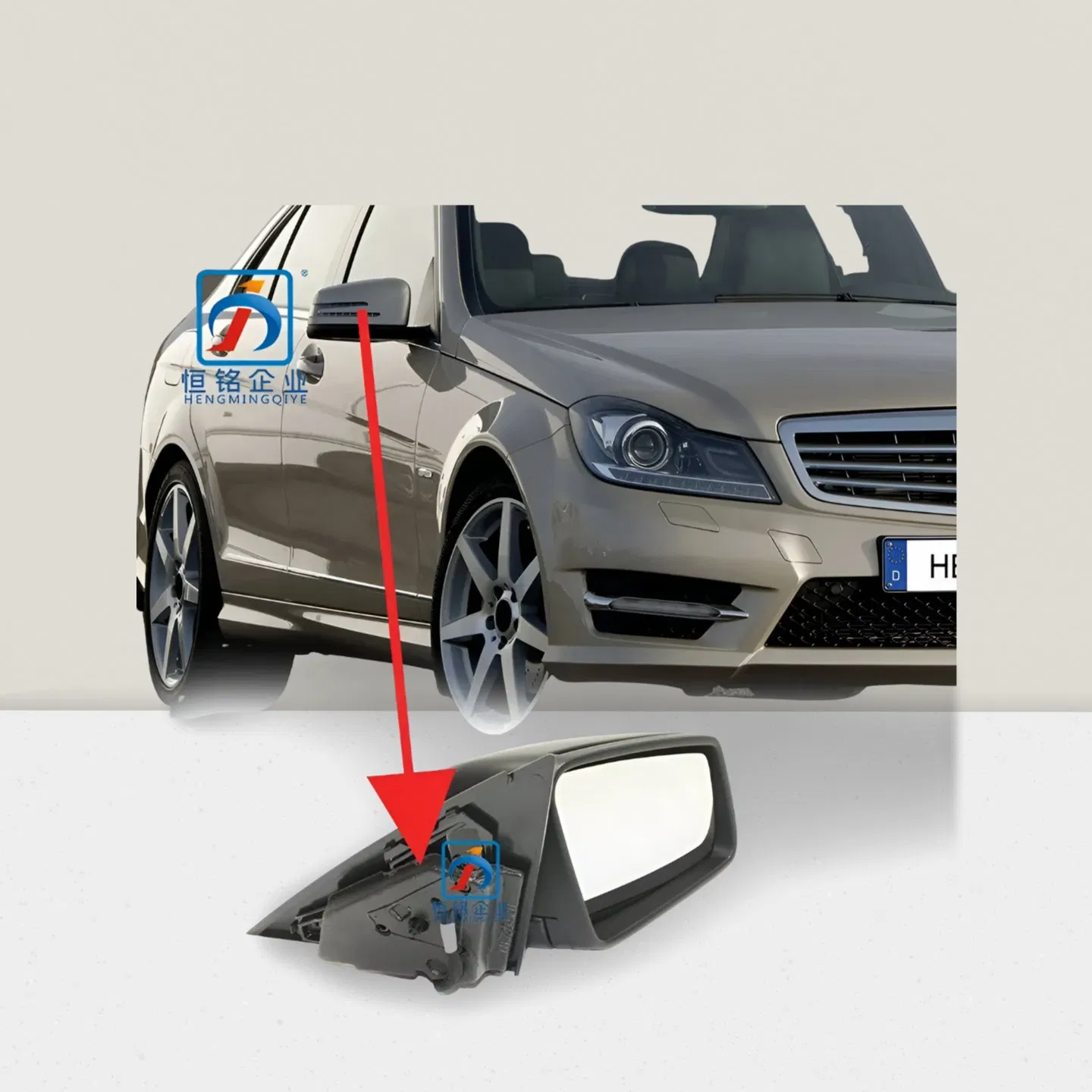 Auto Parts Mercedes-Benz Electrically Heated Side Mirror for Optimal Visibility