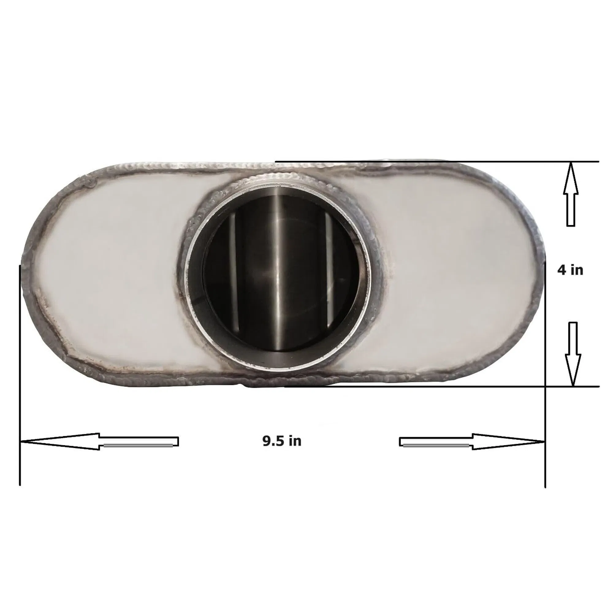 Глушитель MAX-569483 2.5" стальной для выхлопной системы