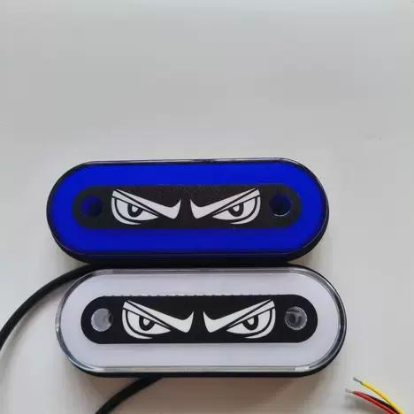 Светодиодный боковой габарит с синим стробоскопом и ореолом, 24В