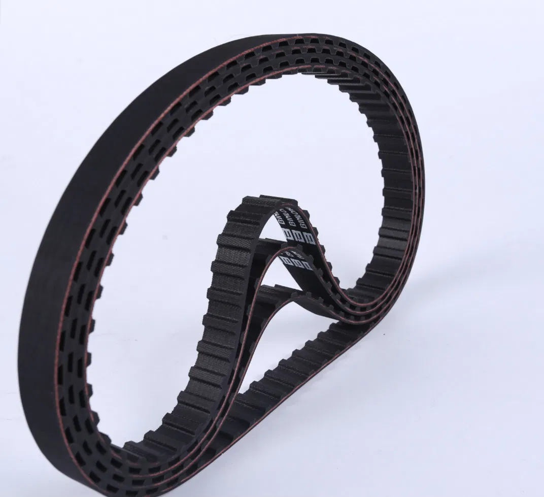 Черный резиновый зубчатый ремень для передачи мощности
