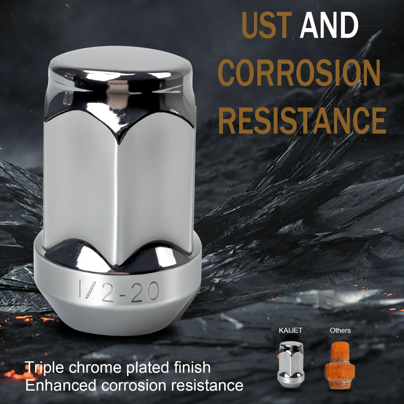 Premium Metric Carbon Steel Wheel Lug Nut for Vehicles