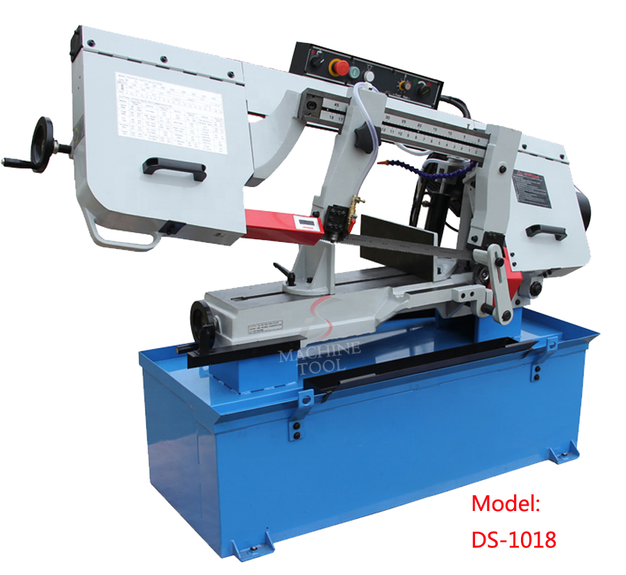 Горячая насадка DS-1018B 10-дюймовая ленточная пила для резки металла с клиновым ремнем