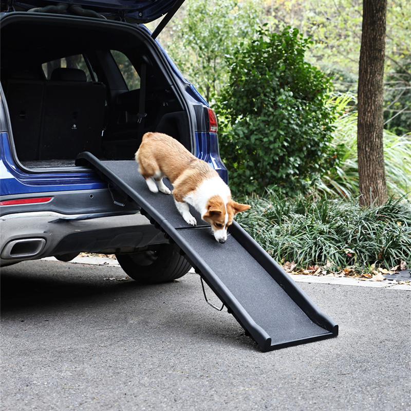 High Quality Shock-Absorbing Reinforced Plastic Dog Ramp Pet Ladder for Arthritic Pets