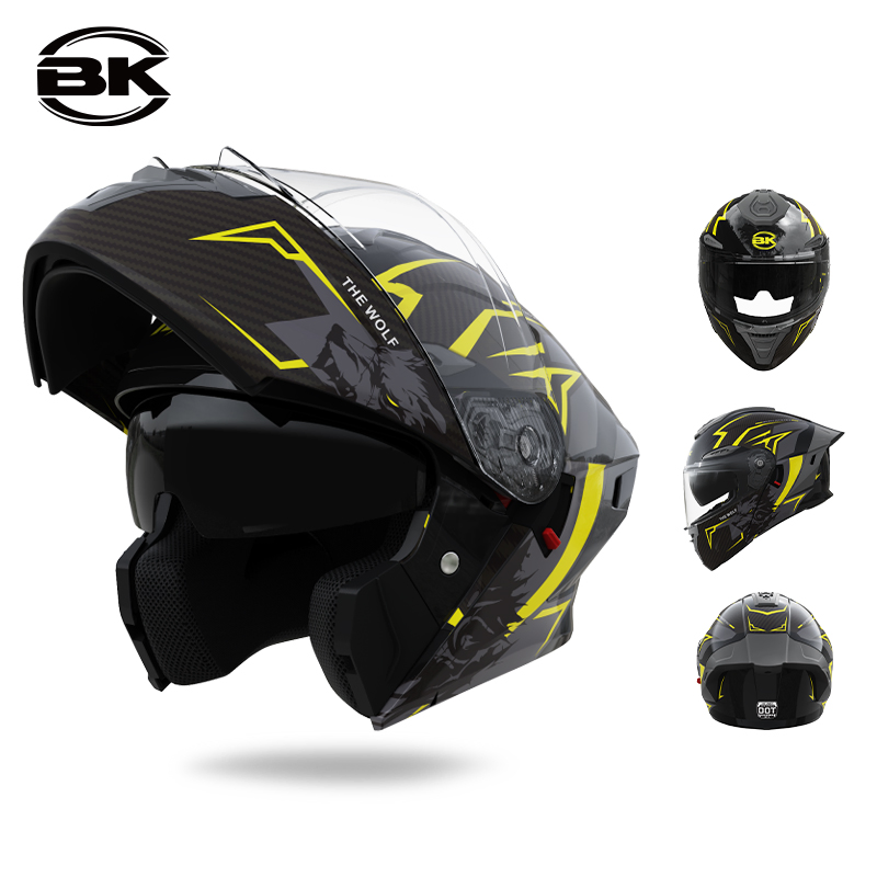 Lightweight Flip-up Motorcycle Helmet for Ultimate Comfort and Style