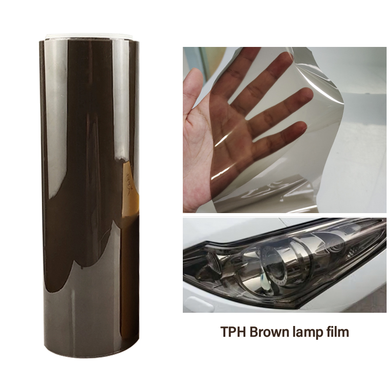 Brown Car Lamp Film Headlight Automobile Tail Light LED Lamp Film