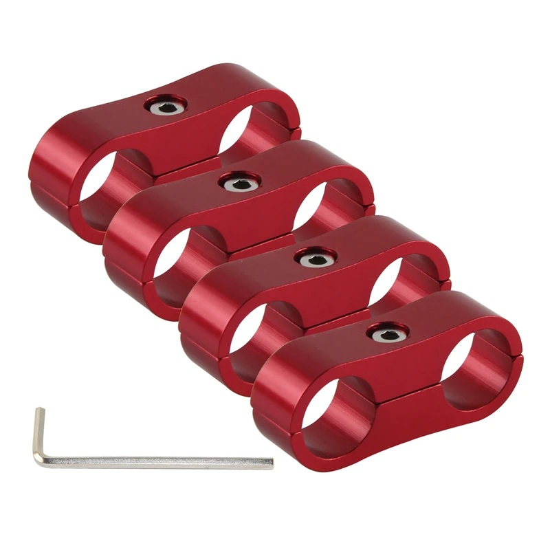 Кронштейн для топливных шлангов 4AN-12AN, 4 шт, алюминий