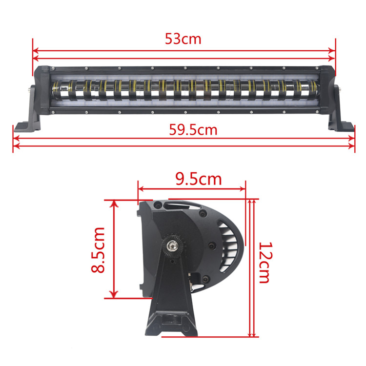 Hot Selling 90W for Unique Halo Ring Single Rows LED Offroad Light Bar