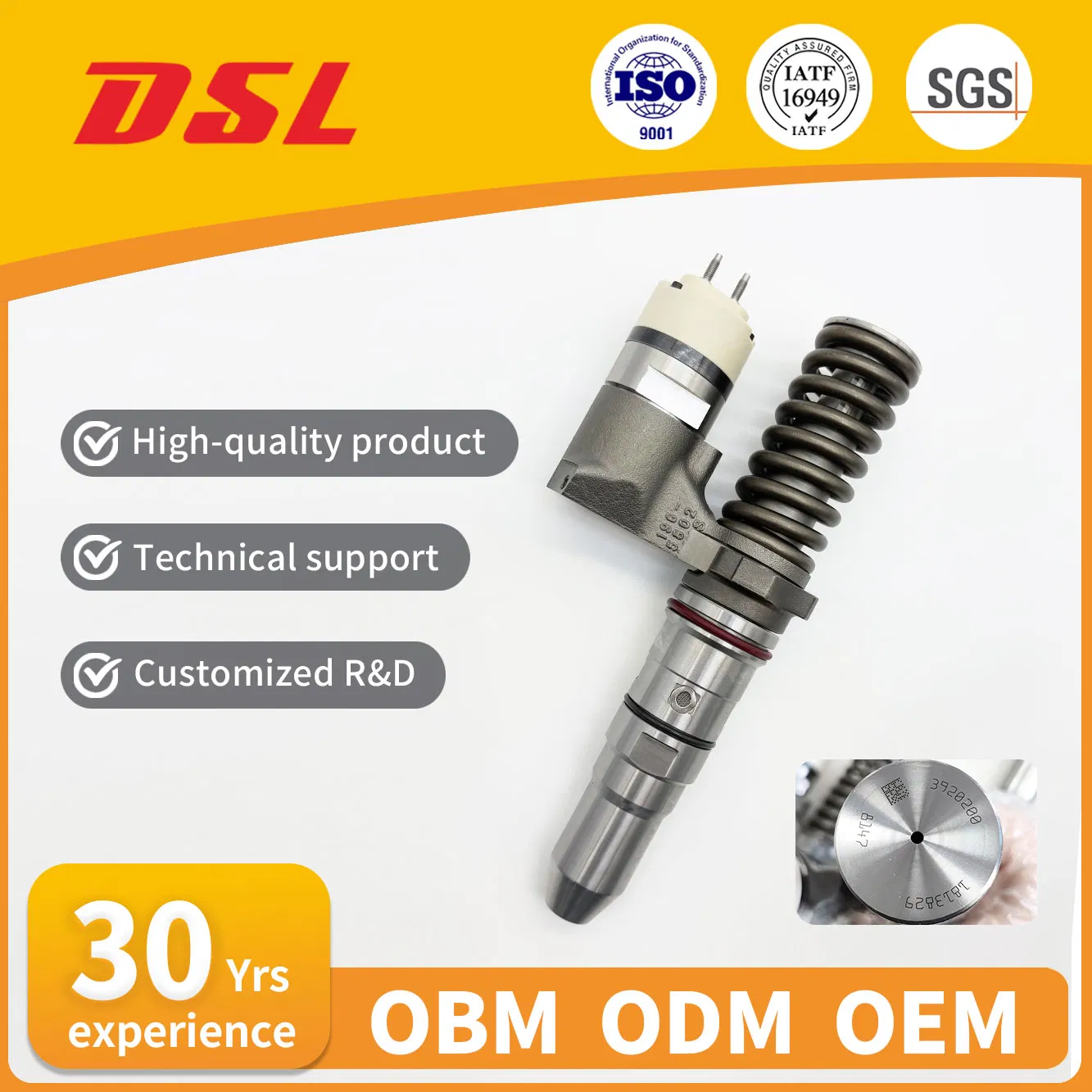 Топливная форсунка дизельная 392-0200 для двигателя C3500b