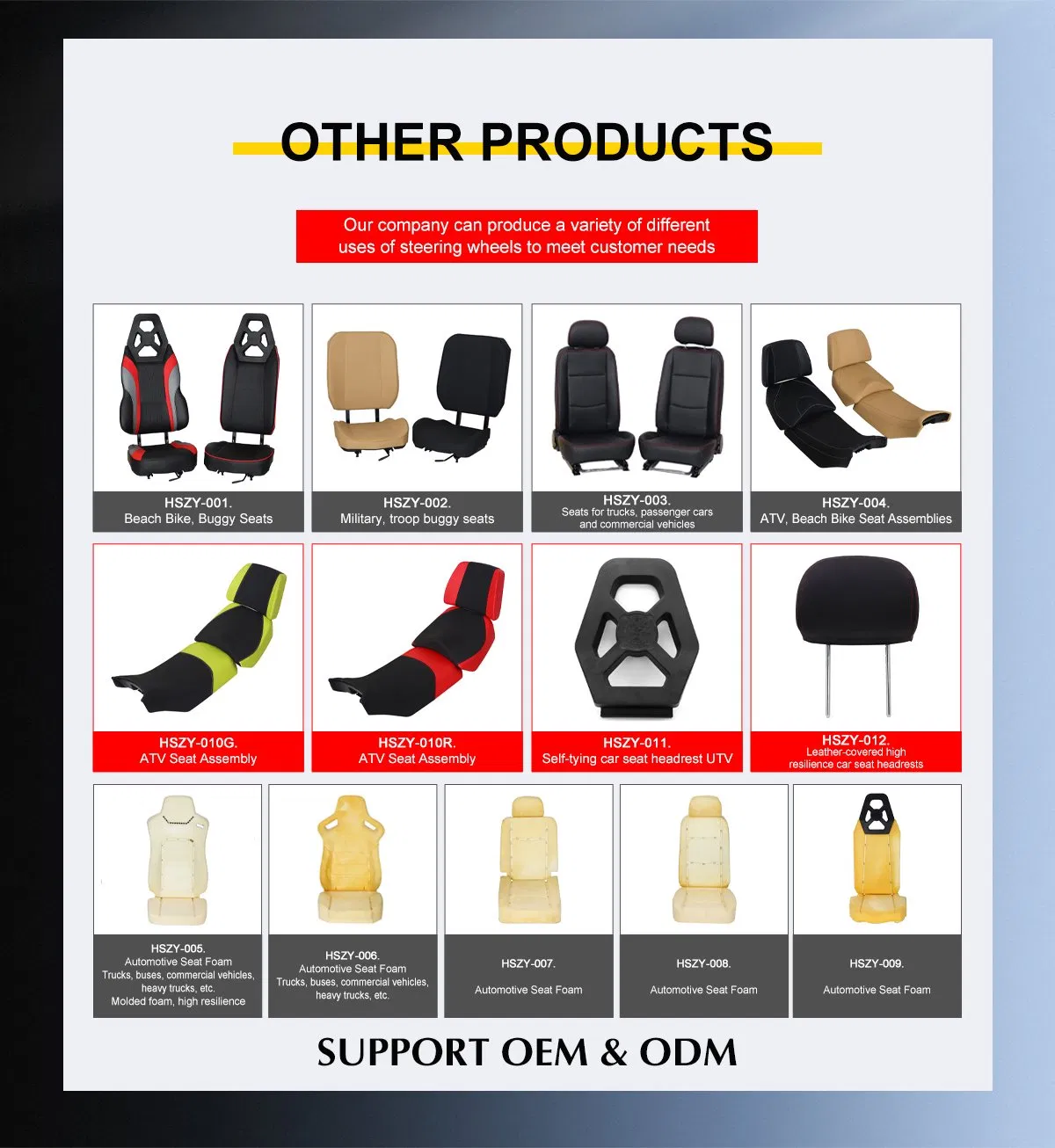 Truck Seats for Sale for Heavy Duty Modified Vehicles