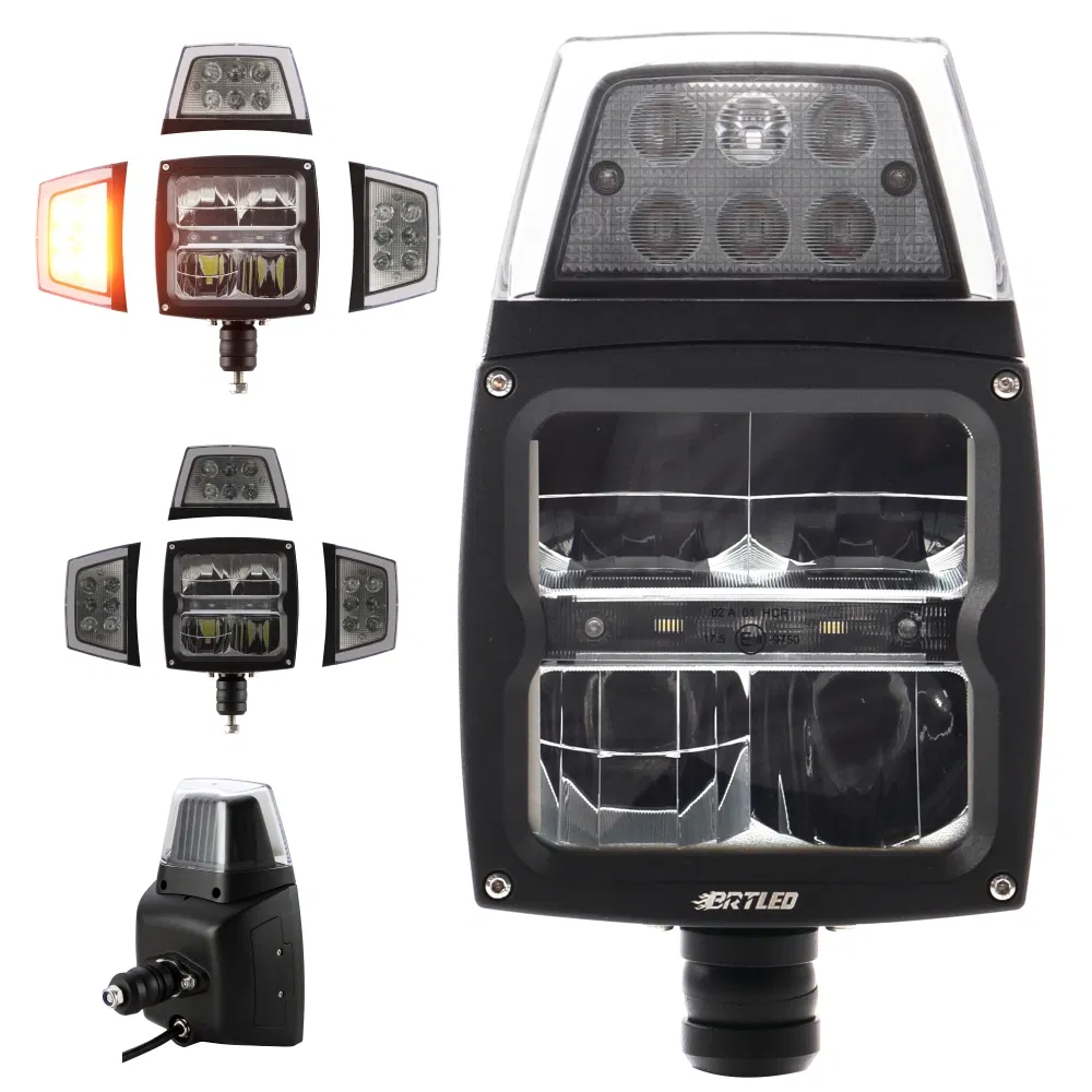 LED фара для грузовика DOT Emark R112 с подогревом