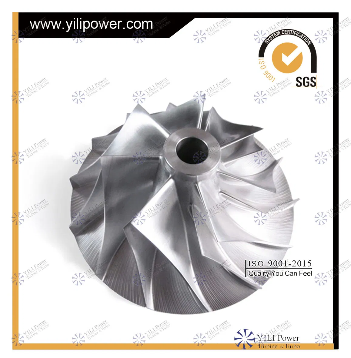 Колесо компрессора для турбокомпрессора дизельного двигателя