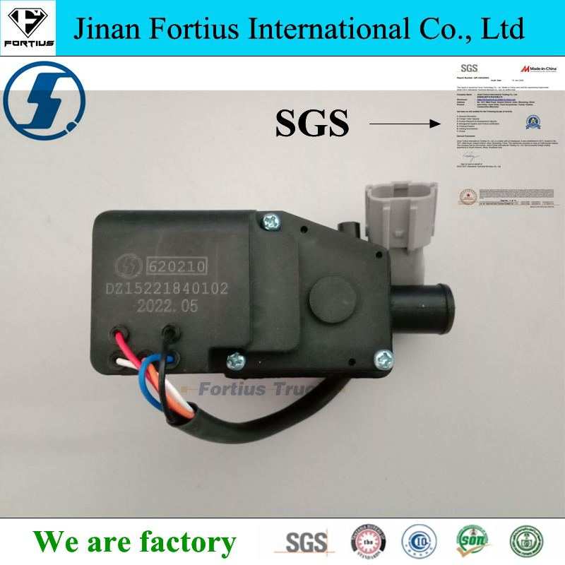 Shcaman Delong New M3000 Dump Truck Electric Water Valve Parts Dz15221840102
