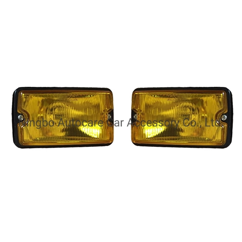 Противотуманная фара 4" квадратная 55W Amber для Jeep Wrangler