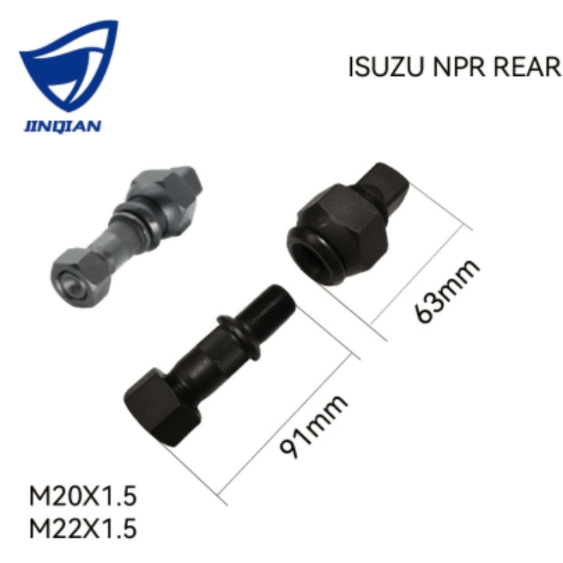 High Quality Grade 10.9/12.9 Truck Wheel Hub Bolt for Isuzu Npr Front Wheel Bolt