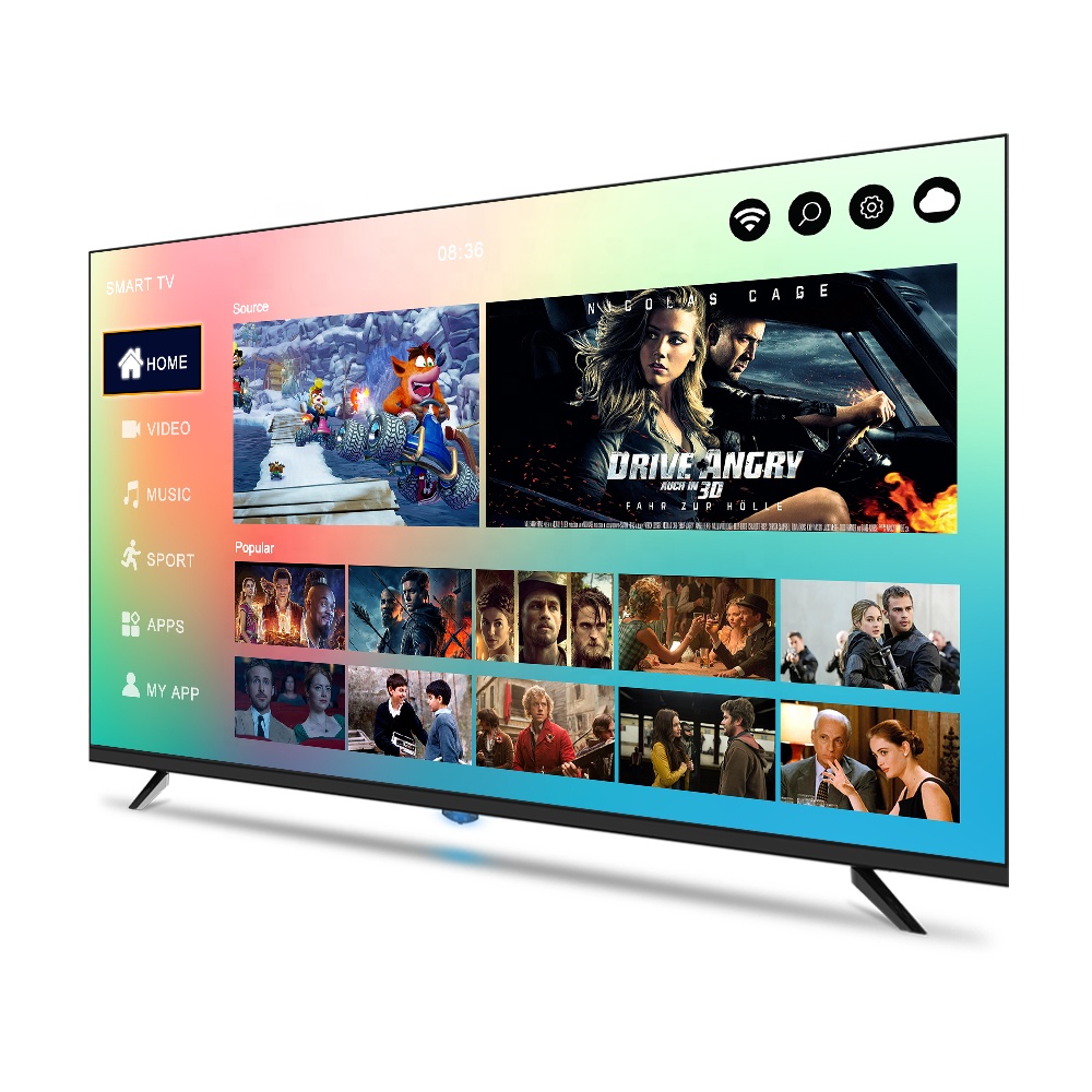 Бескаркасные телевизоры 43–80 дюймов FHD, 4K Ultra HD, QLED, Smart TV, Android, Wi-Fi, Mini LED