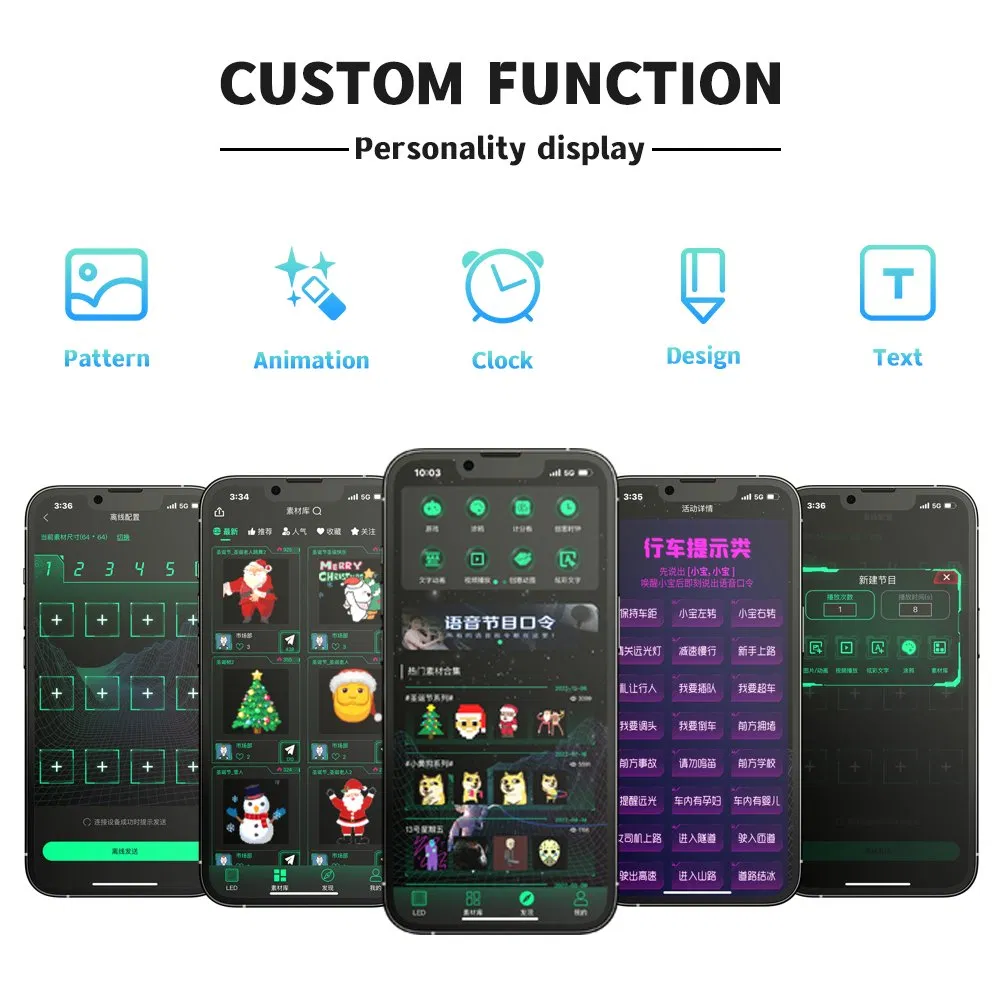 LED-экран "Глаз дьявола" для авто с APP и пультом