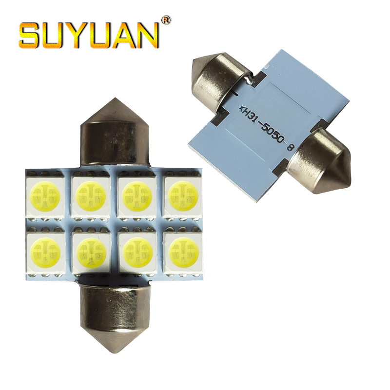 Светодиодная лампа C5W 8SMD 5050 для авто, 31-41мм