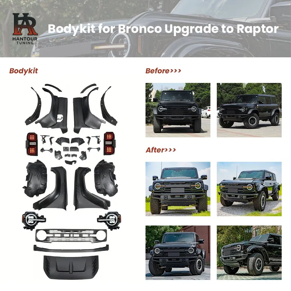 Auto Car Body Kit for Ford Bronco Raptor Offroad Front Bumper Car Accessories