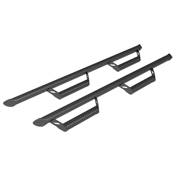 Universal Manganese Steel Black Nerf Bars Running Board Side Steps