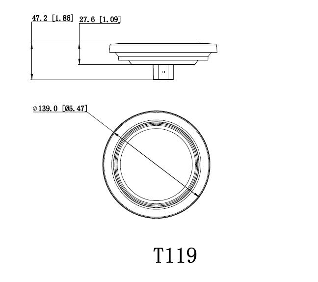 Светодиодный задний фонарь LT119 для грузовиков и прицепов