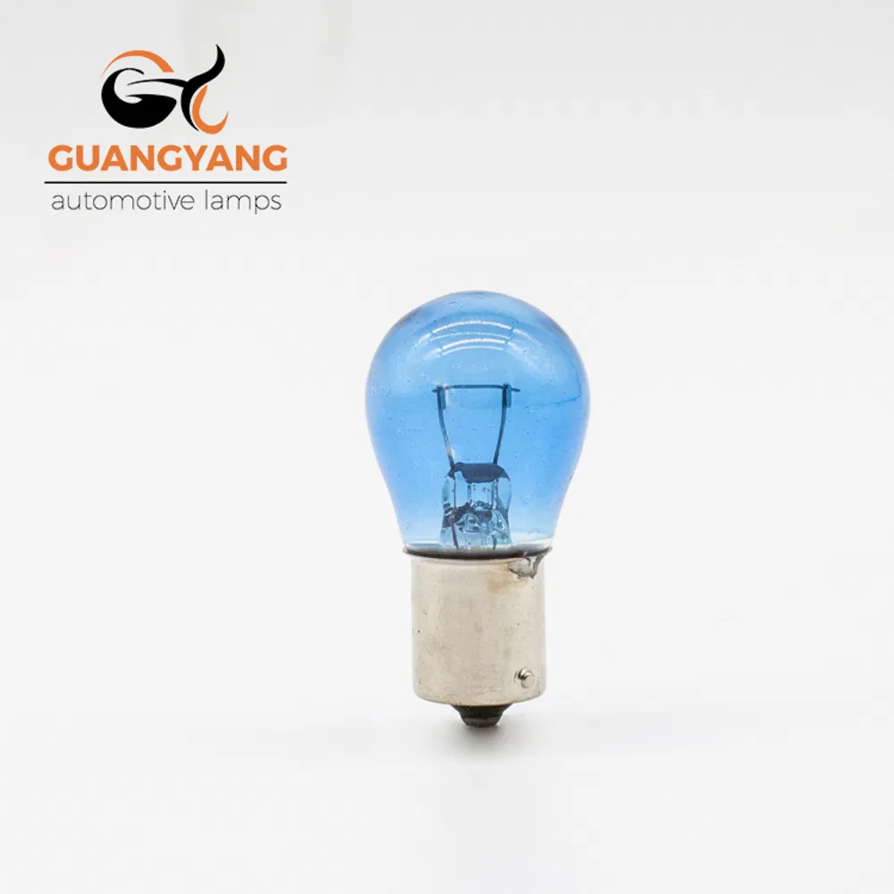 Лампы автомобильные S25 Bay15D 12V 21/5W синие