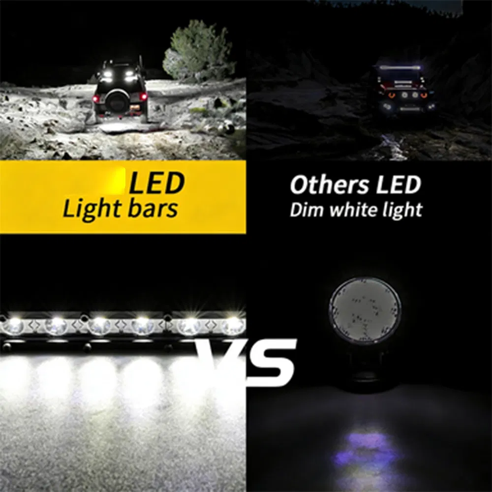 Ultra-Thin LED Light Bar 7-50 Inch Car Work Light Truck Farm Truck Auxiliary Light Offroad 4X4 Auto Lamps Factory