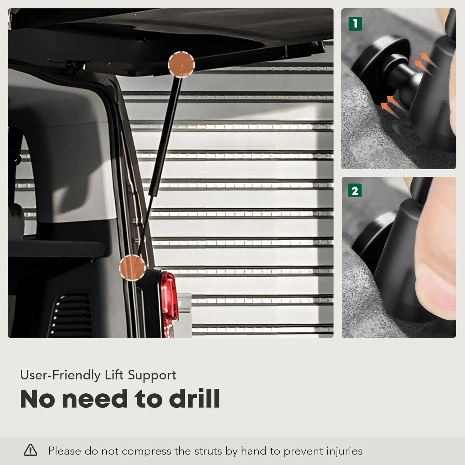 Газовые упоры капота для Ford Crown Victoria