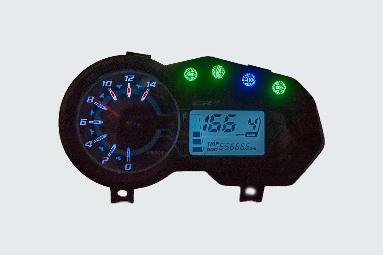 Спидометр мотоциклетный цифровой LCD с интеллектуальным дисплеем