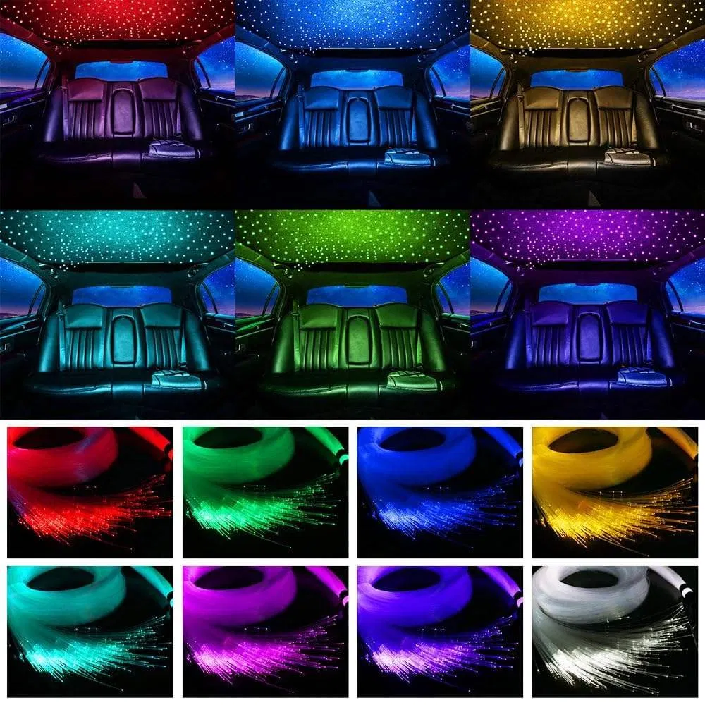 Светодиодная RGBW оптоволоконная подсветка "Звездное небо" для авто