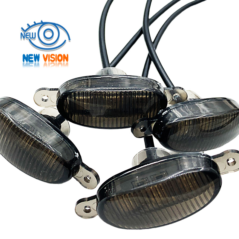 Универсальная светодиодная сетка-сигнал желтая 12В для авто