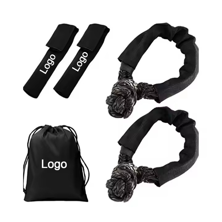 Customized Logo 4WD Recovery Synthetic Soft Shackle Strap Rope Shackle for Car Towing Recovery Kit