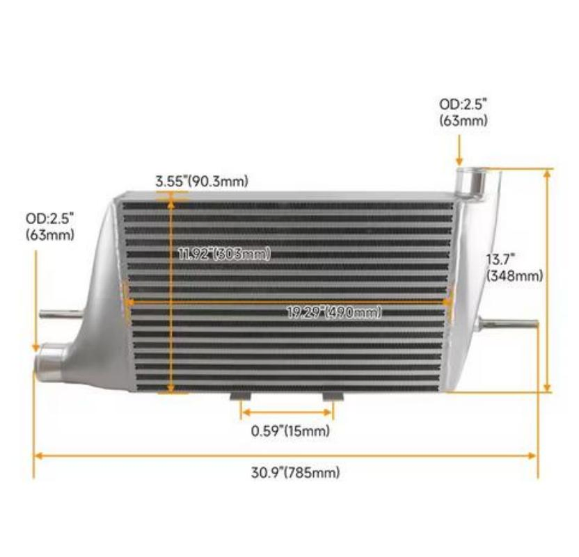 Интеркулер FMIC для Lancer Evolution Evo X 2008-2015