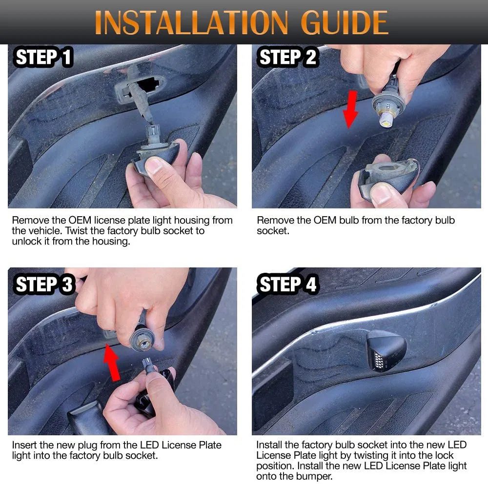 Светодиодный фонарь подсветки номера для Chevrolet, GMC, Cadillac