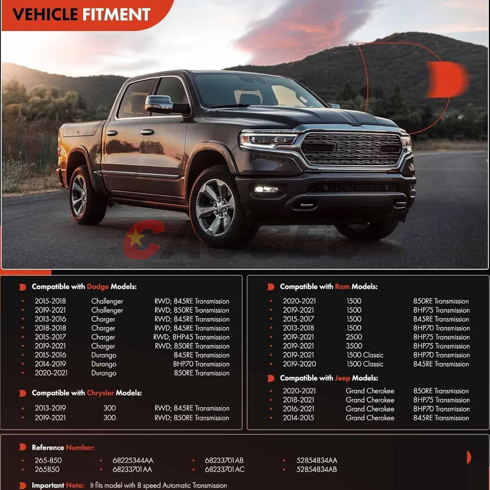 Поддон картера с прокладкой и сливной пробкой для RAM, Jeep, Dodge, Chrysler