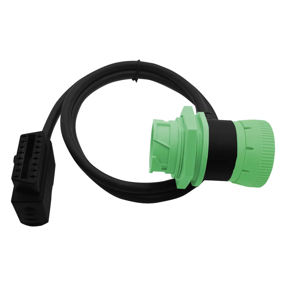 Кабель J1939 9pin - OBD2 16pin, угловой, двойной