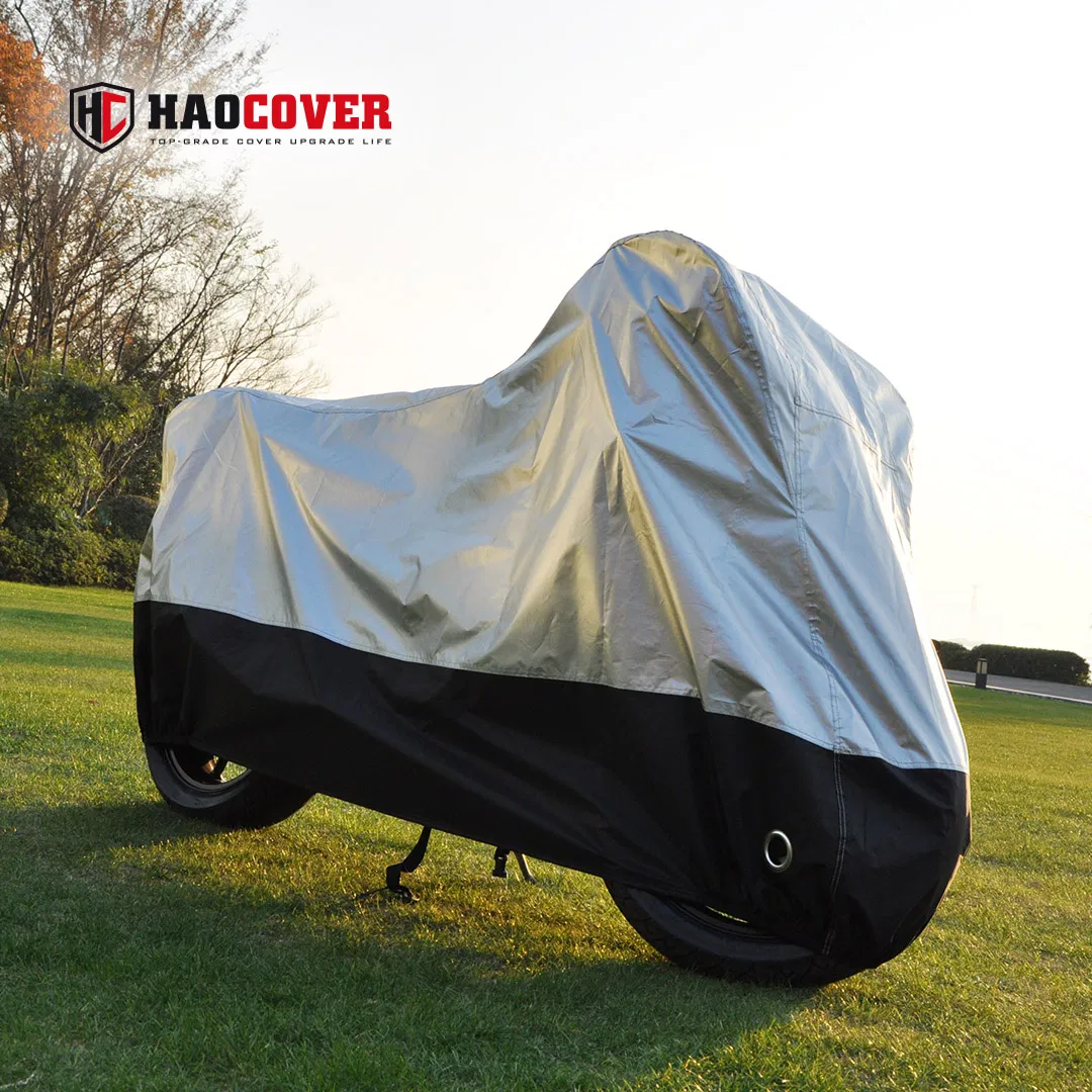 Чехол для мотоцикла 210D с серебряным покрытием