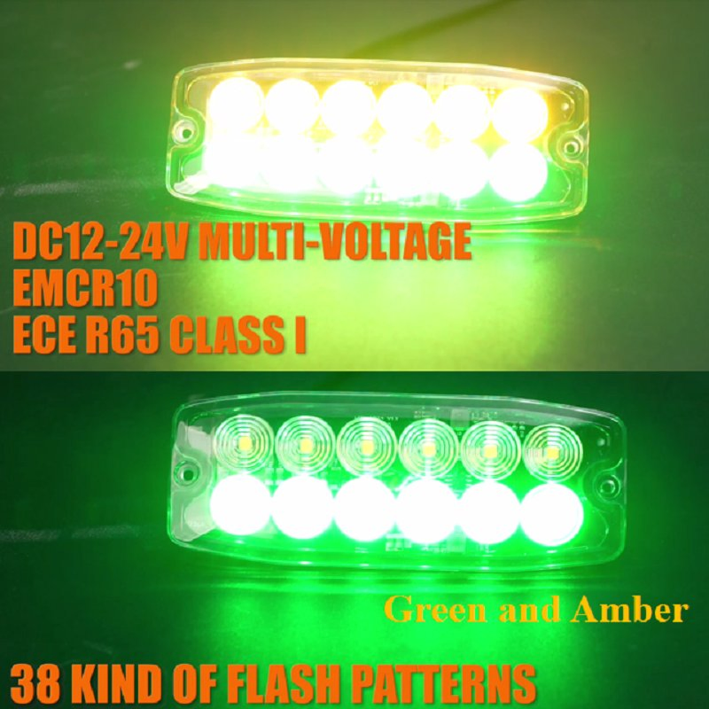 Универсальная светодиодная стробо-лампа 12-24В для мотоцикла, грузовика