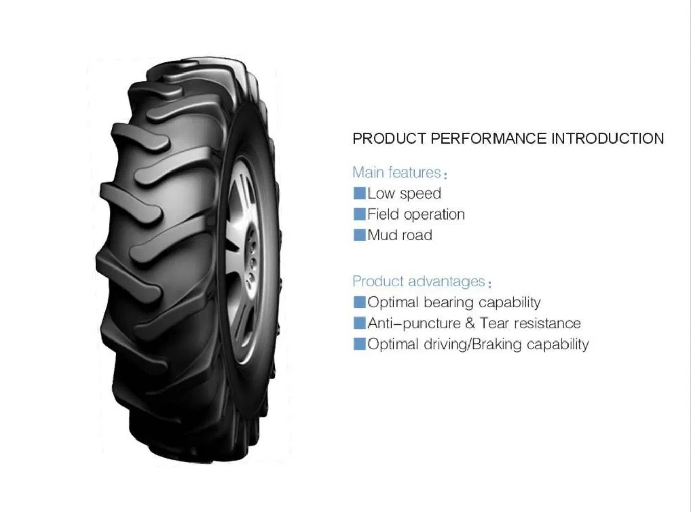 Agriculture Tyres 4.00-8 China Wholesale Farm Tire 6.00-12 6.00-16 7.50-16 9.5-20 Good Price Bias Tyre