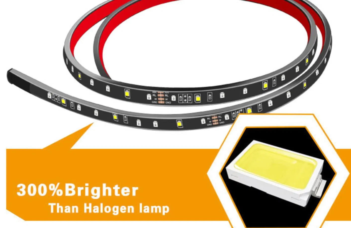 Светодиодная лента для грузовика 48/60 дюймов, 12В